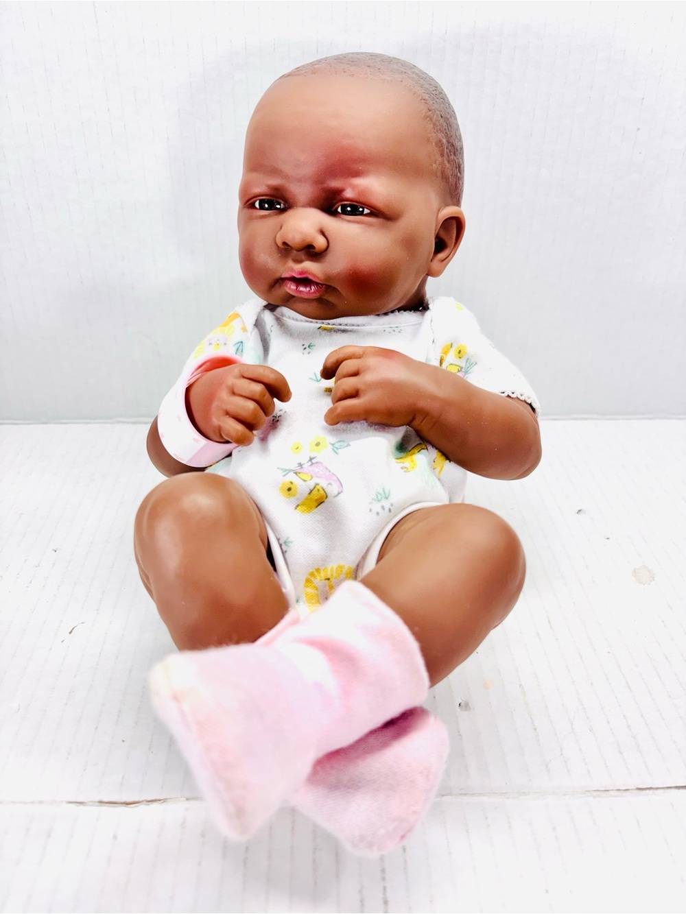 Berenguer Realistic Newborn African American Black Baby Doll 13"